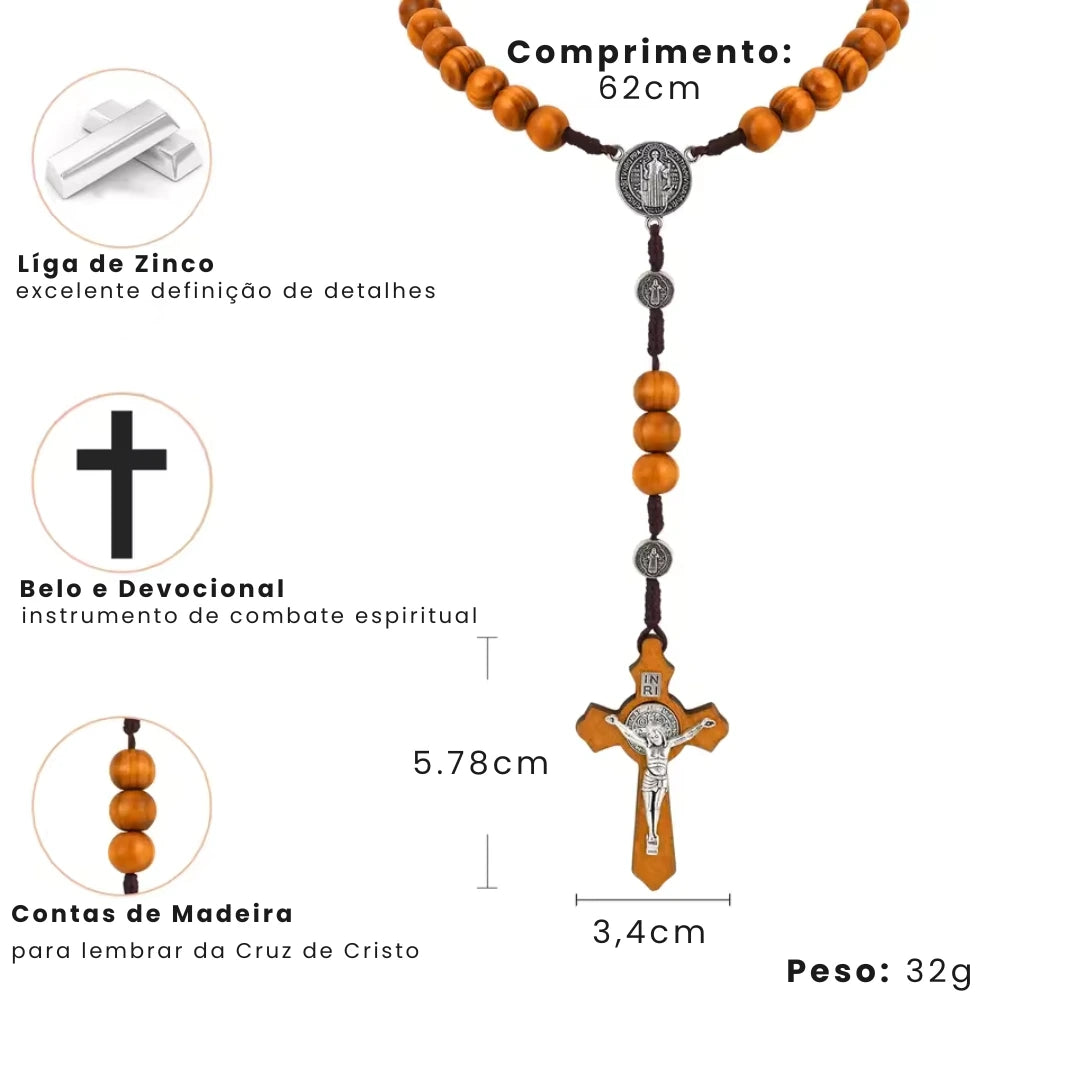 terço de madeira