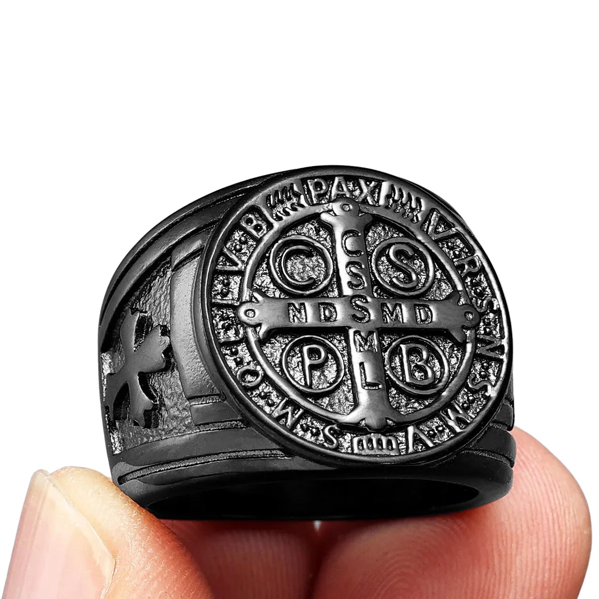 Anel Masculino São Bento de Aço Inoxidável