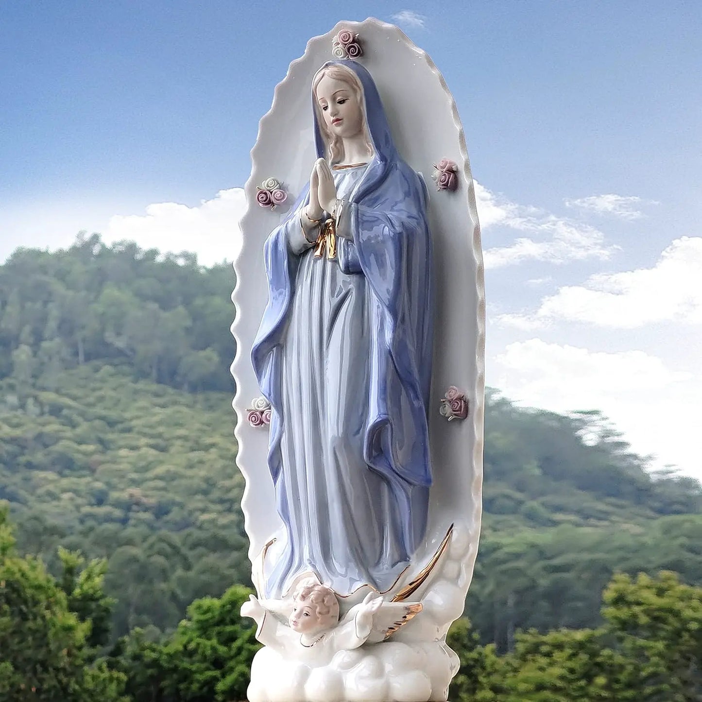 Imagem Nossa Senhora de Guadalupe de Porcelana