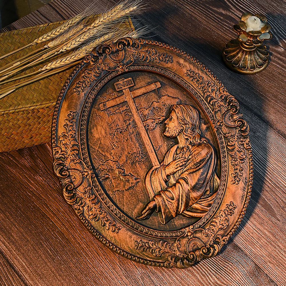 Escultura de Madeira Jesus no Getsêmani - Arte Sacra