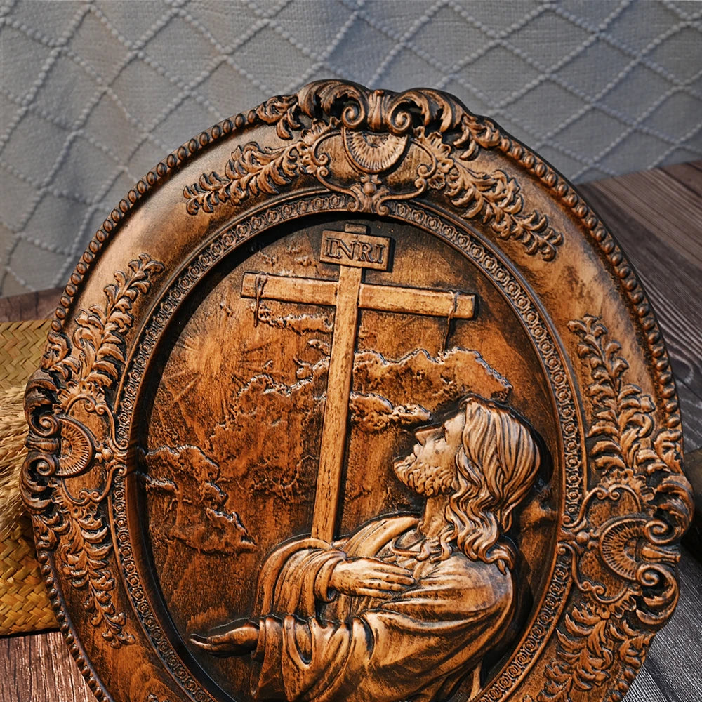 Escultura de Madeira Jesus no Getsêmani - Arte Sacra