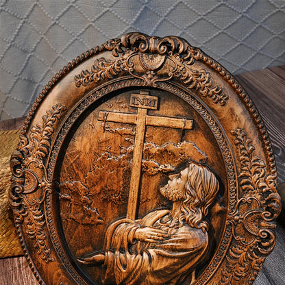 Escultura de Madeira Jesus no Getsêmani - Arte Sacra