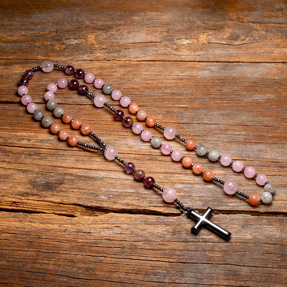 Terço Feminino de Pedras Naturais