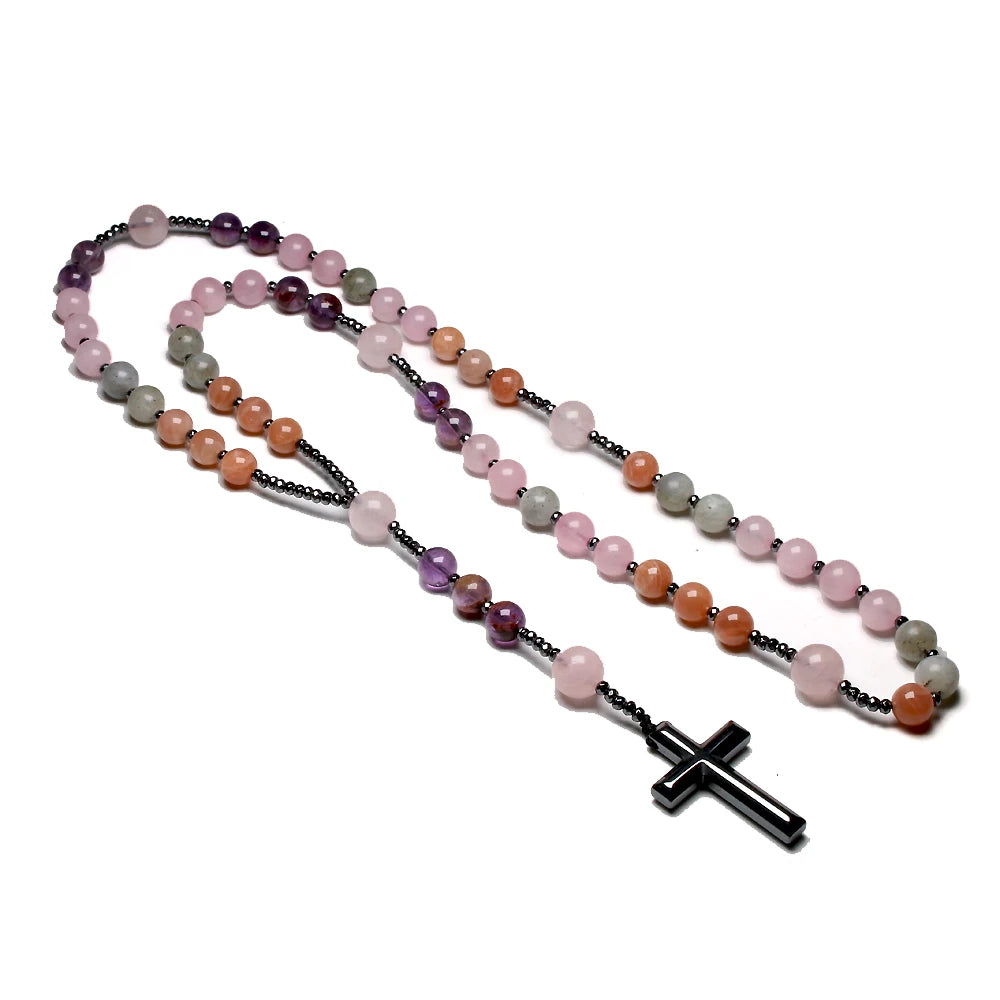 Terço Feminino de Pedras Naturais