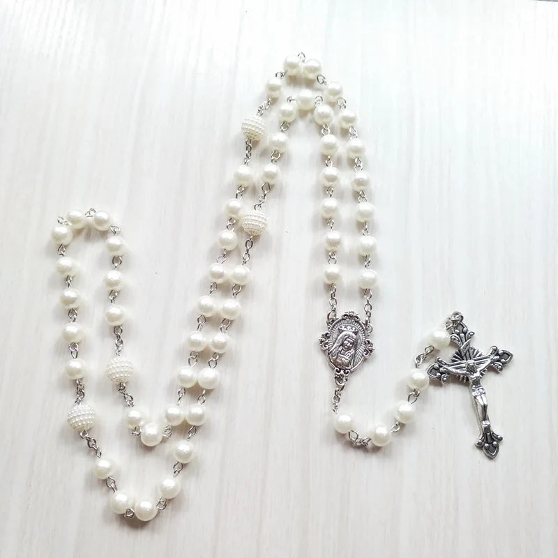 Colar Terço Imaculado Coração de Maria