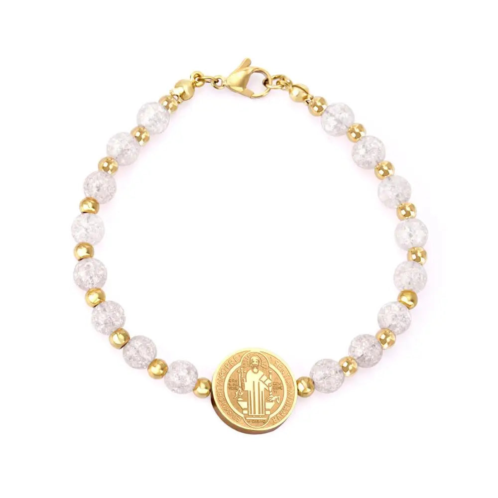 Pulseira Feminina São Bento com Cristais