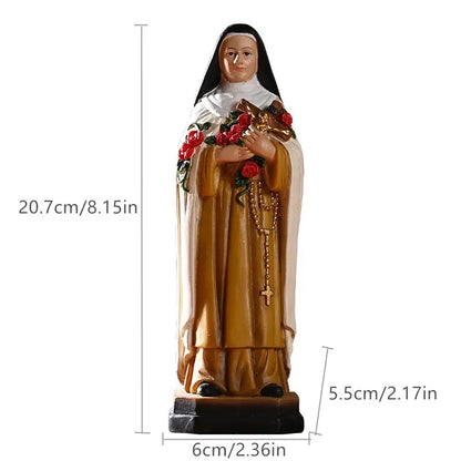 Imagem de Santa Teresinha do Menino Jesus em Resina 20,7 cm - Amor e Devoção