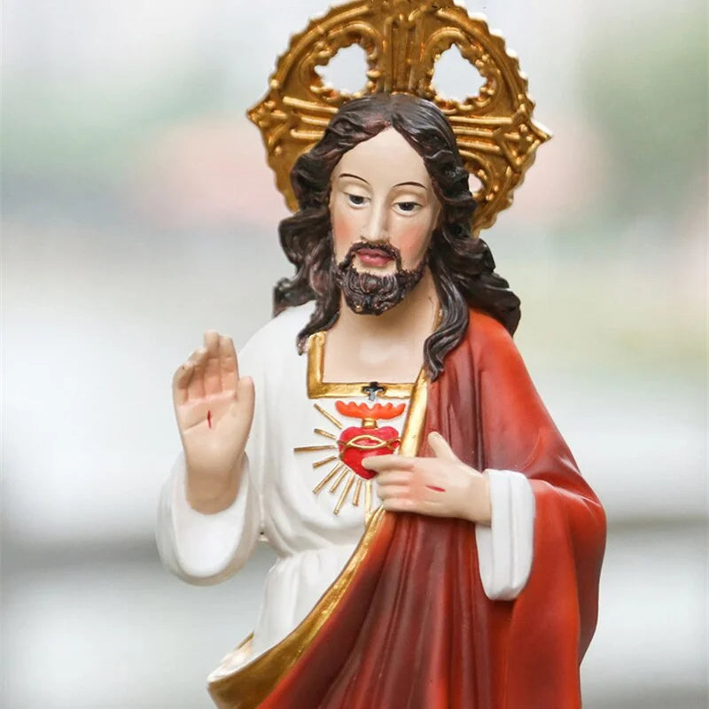 Imagem Sagrado Coração de Jesus em Resina - Beleza e Espiritualidade