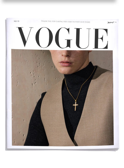 Colar Feminino Cruz Zircônia Cúbica Banhado a Ouro 18K