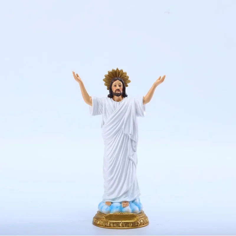 Imagem de Jesus Cristo Ressuscitado em Resina 22,5cm