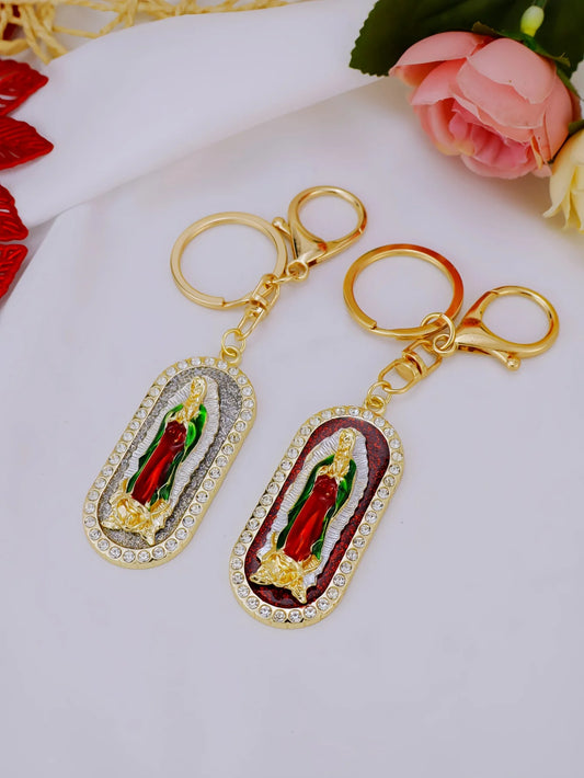 Chaveiro Dourado Nossa Senhora de Guadalupe