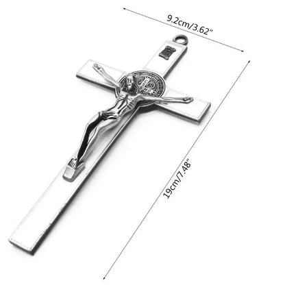 Jesus em pé Cruz Crucifixo Parede, Relíquias da Igreja, Casa Antiga, Decoração Capela, 1Pc