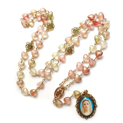 Terço das Dores de Maria com Contas de Coração