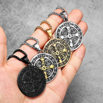 Colar Masculino Medalha de São Bento