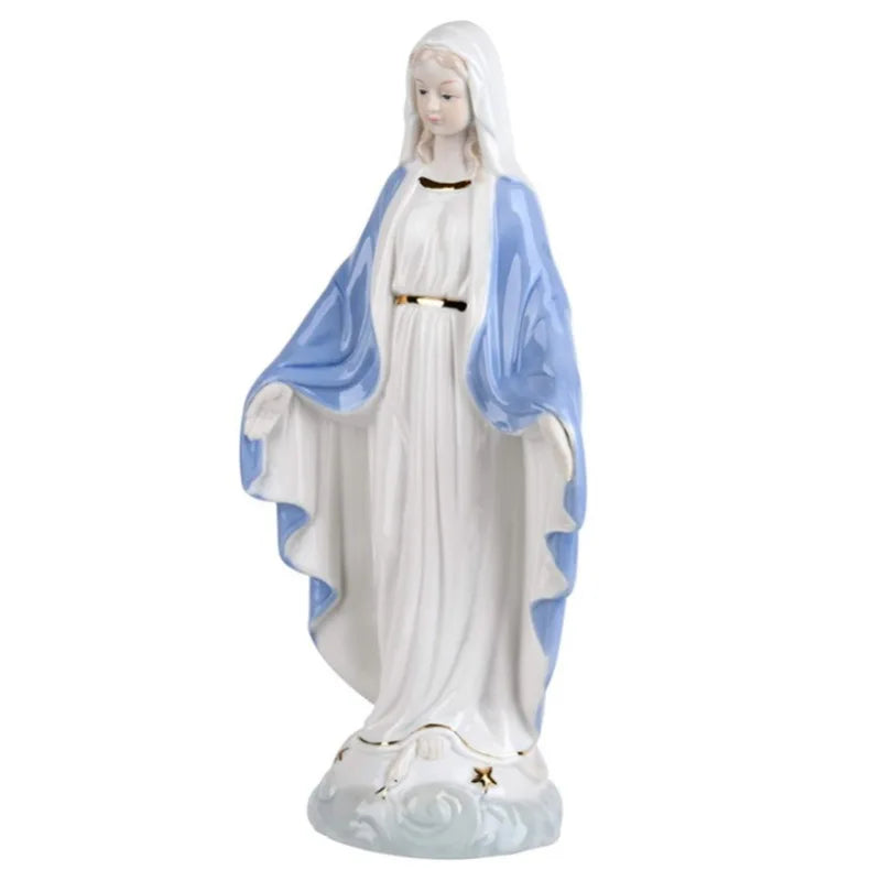 Imagem de Porcelana Nossa Senhora das Graças Pintada à Mão