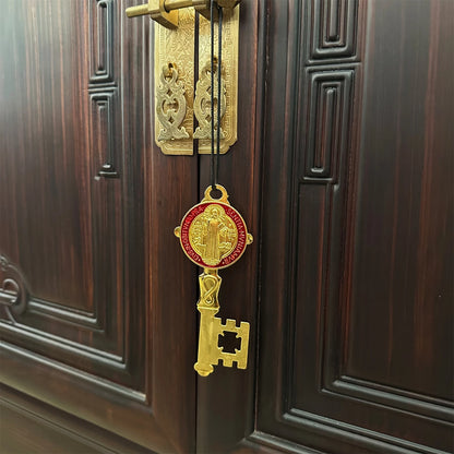 Chave Dupla Face São Bento 12cm – Elegância e Tradição