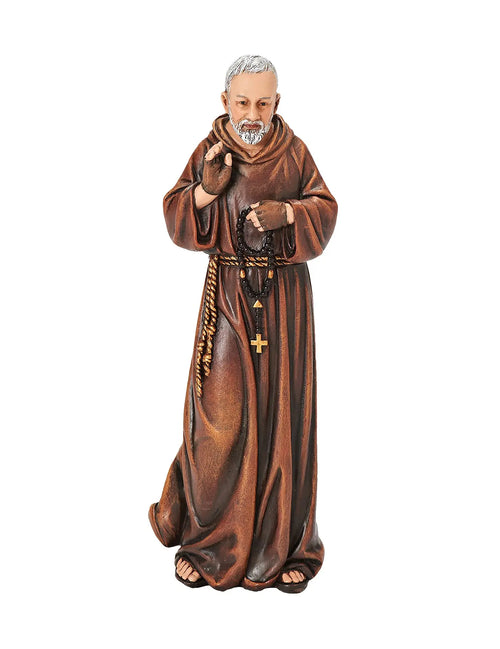 Imagem de São Padre Pio em Resina 15cm