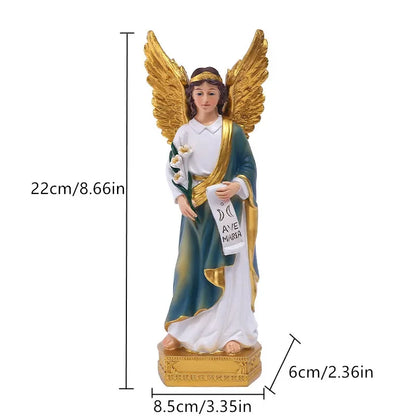 Imagens de São Gabriel e São Rafael em Resina