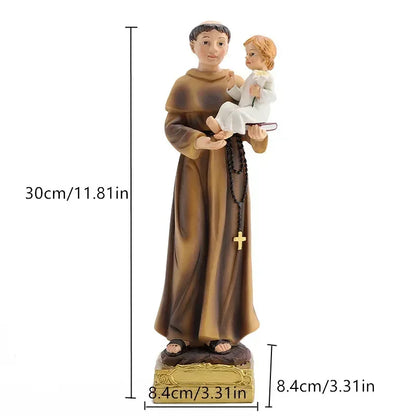 Estátua de Santo Antônio em Resina - 20/30cm