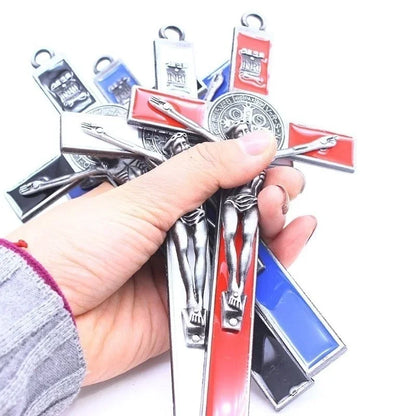 Jesus em pé Cruz Crucifixo Parede, Relíquias da Igreja, Casa Antiga, Decoração Capela, 1Pc