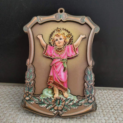 Ícone Religioso de Madeira - Decoração Católica