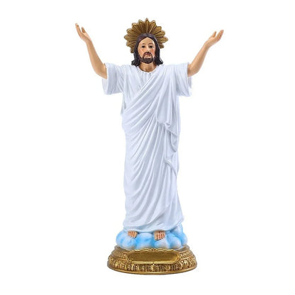 Imagem de Jesus Cristo Ressuscitado em Resina 22,5cm