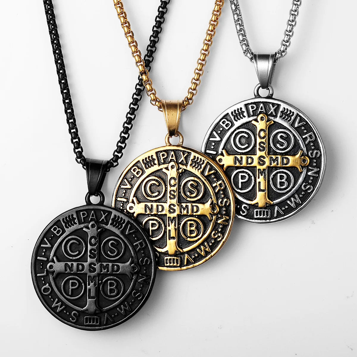 Colar Masculino Medalha de São Bento