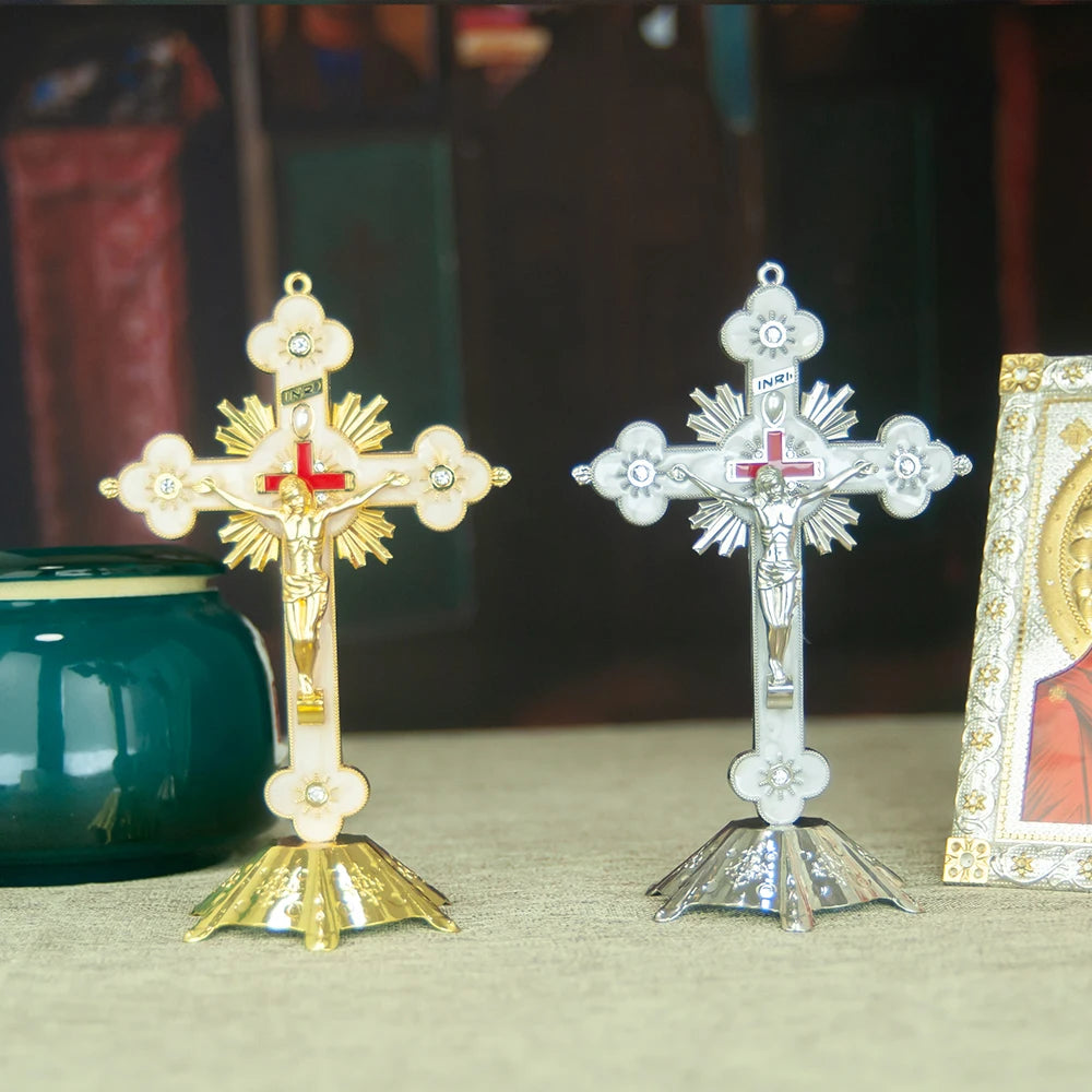crucifixo de mesa com base 
