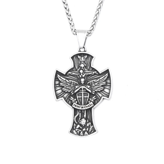 Colar de São Miguel Arcanjo — embalagem Sacra Decor