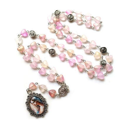 Terço das Dores de Maria com Contas de Coração