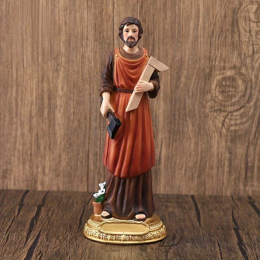 Imagem de São José Trabalhador em Resina – Fé e Inspiração para Seu Lar