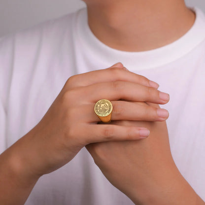 Anel São Bento Ouro