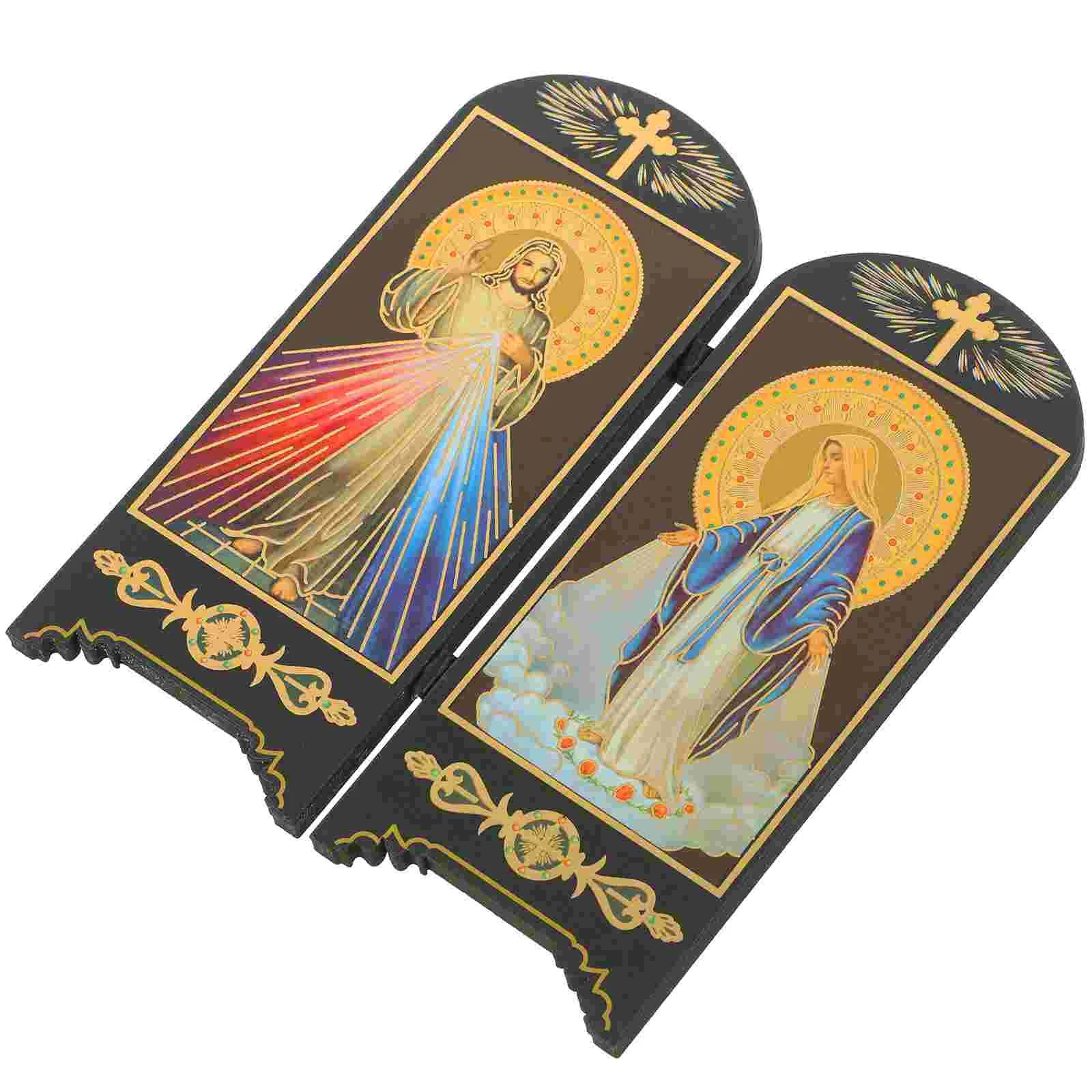 Bíblia abençoada virgem maria estátua nossa senhora graça estatueta mesa católica natal decoração de casa jesus