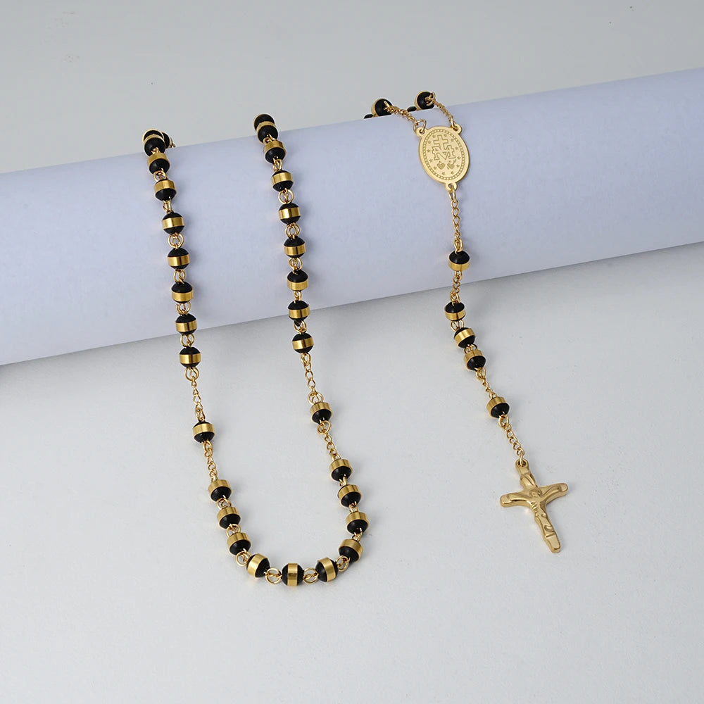 Terço Banhado a Ouro 18k