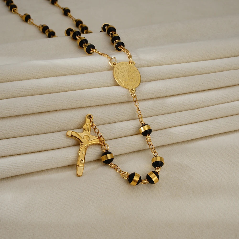 Terço Banhado a Ouro 18k