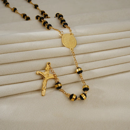 Terço Banhado a Ouro 18k