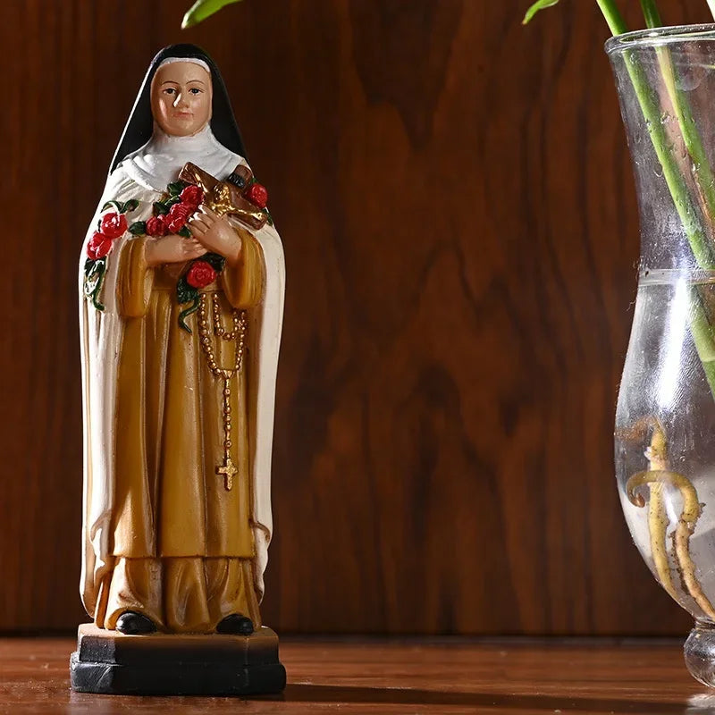 Imagem de Santa Teresinha do Menino Jesus em Resina 20,7 cm - Amor e Devoção