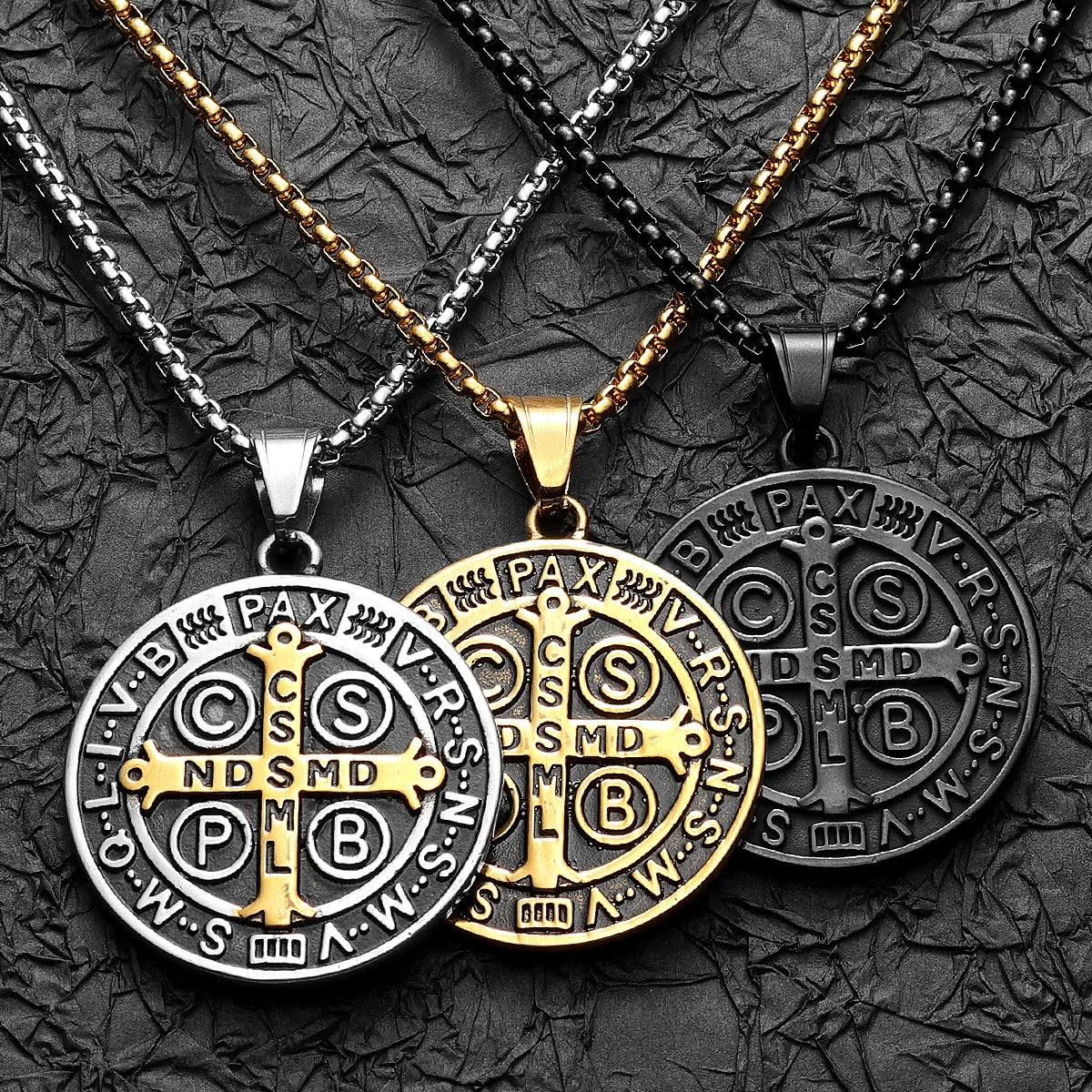 Colar Masculino Medalha de São Bento