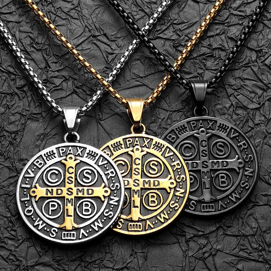 Colar Masculino Medalha de São Bento