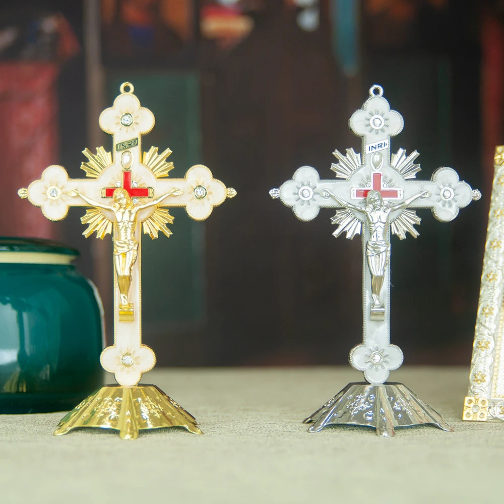 crucifixo de mesa com base 