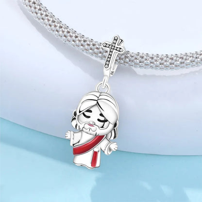 Berloque Jesus em Prata 925