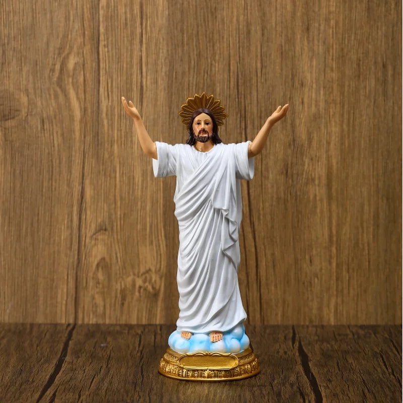 Imagem de Jesus Cristo Ressuscitado em Resina 22,5cm