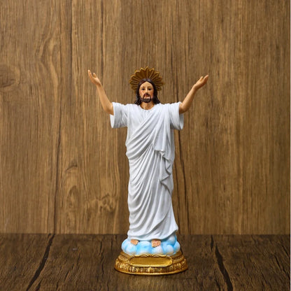 Imagem de Jesus Cristo Ressuscitado em Resina 22,5cm