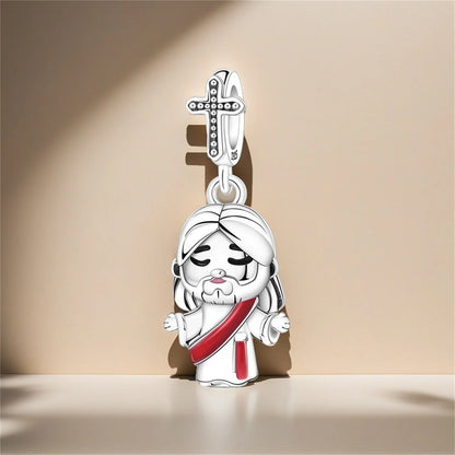 Berloque Jesus em Prata 925