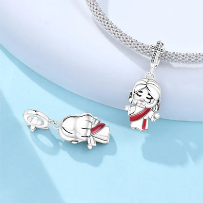 Berloque Jesus em Prata 925