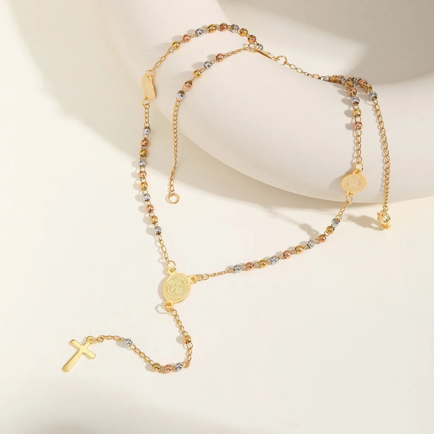 Colar Terço de Nossa Senhora de Guadalupe Modelo Devota