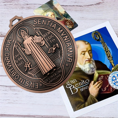 Medalha de São Bento Prata para Parede