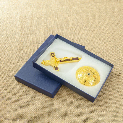 Crucifixo de Mesa em Metal 9cm