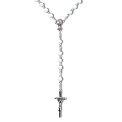 terço branco, terço da eucaristia