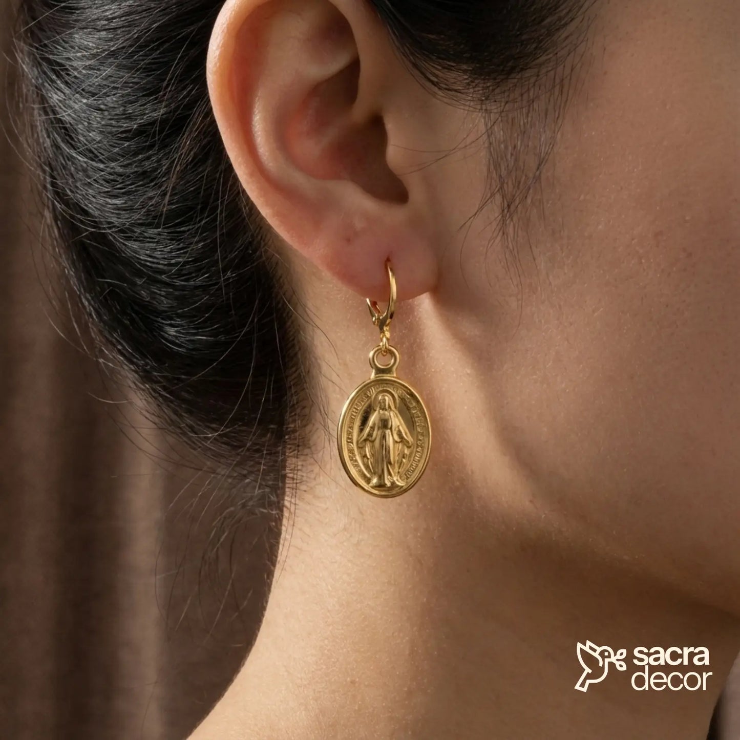 Brincos de Gota Nossa Senhora das Graças